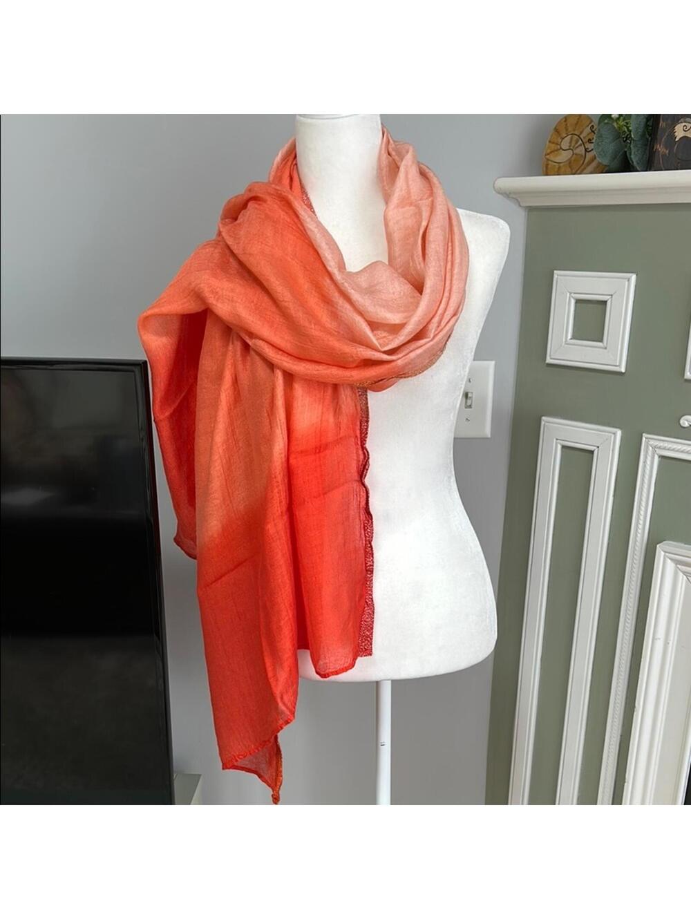 Gradient Orange Scarf